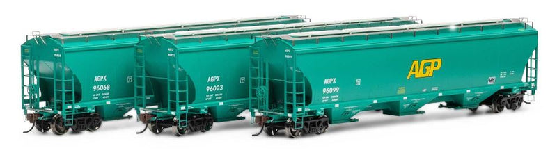 Athearn ATHG97158 HO Trinity 3-Bay Hoppers, AGPX