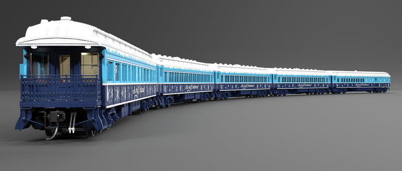 PREORDER Broadway Limited Imports HO 9717 Heavyweight 5-Car Passenger Set, Christmas