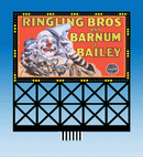 Miller Engineering Animations 442952 Ringling Brothers Billboard, HO and N Scales