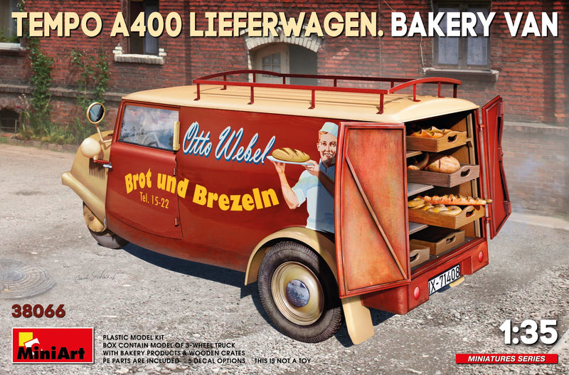 Mini Art Model 38066 Tempo A400 Bakery Van 1:35
