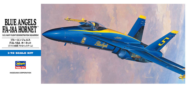 Hasegawa Models 440 Blue Angels F/A-18A Hornet 1:72 SCALE MODEL KIT