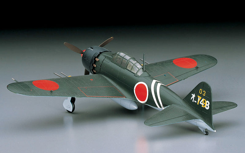 Hasegawa Models 453 Mitsubishi A6M5c Zero Type Carrier Fighter Type 52 Hei 1:72 SCALE MODEL KIT