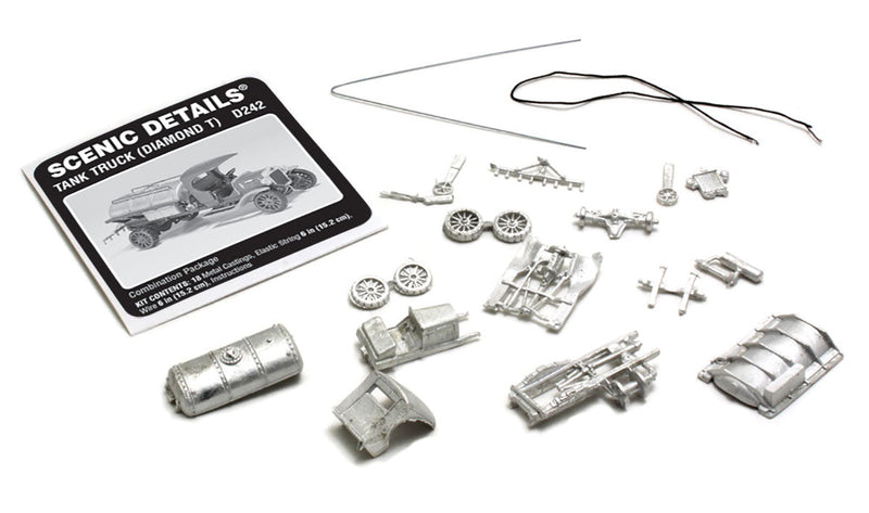 Woodland Scenics HO D242 Diamond T Tank Truck Kit