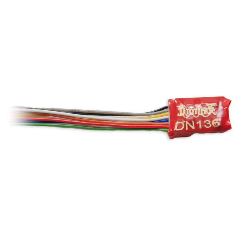 Digitrax N/HO DN136D Wire-in Mobile Decoder (3 FX3 Functions, 0.5 Amp)