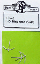 Durango Press 48 Mine Hand Pick pkg(3), HO Scale
