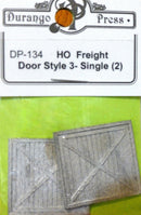 Durango Press HO 134 Freight Door Style 3, Single (2)