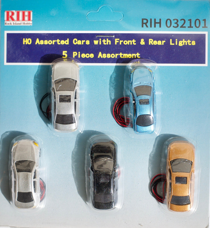 Rock Island Hobby HO 032101 Cars with Front & Rear Lights