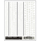 Woodland Scenics DT506 Dry Transfer Decals, RR Roman (White)