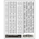 Woodland Scenics DT511 Dry Transfer Decals, RR Gothic Numbers (Black)