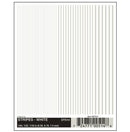 Woodland Scenics DT514 Dry Transfer Decals, Stripes (White)