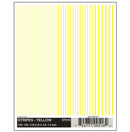 Woodland Scenics DT516 Dry Transfer Decals, Stripes (Yellow)