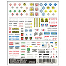 Woodland Scenics DT560 Dry Transfer Decals, Crate Labels & Warning Signs