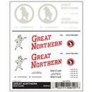 Woodland Scenics DT610 Dry Transfer Decals, Great Northern Box Cars