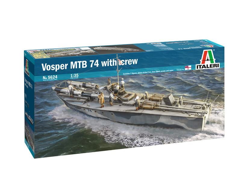 Italeri 5624 - SCALE 1 : 35 Vosper MTB 74 with crew