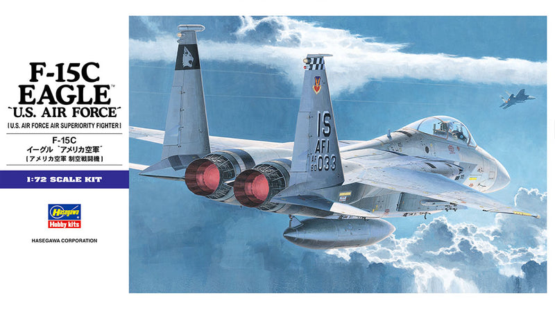 Hasegawa Models 543 F-15C Eagle “U.S. Air Force” 1:72 SCALE MODEL KIT