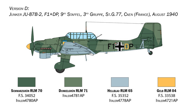 Italeri 2807 - SCALE 1 : 48 Junkers JU-87B Stuka