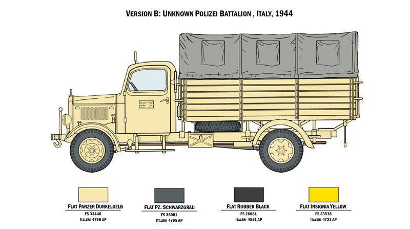 Italeri 6558 - SCALE 1 : 35 MERCEDES - BENZ L3000 S