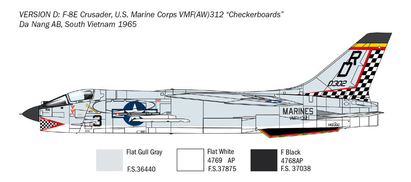 Italeri 1456 - SCALE 1 : 72 F-8E Crusader