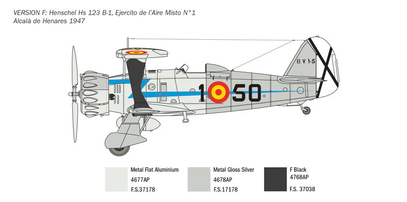 Italeri 2819 - SCALE 1 : 48 HENSCHEL HS 123