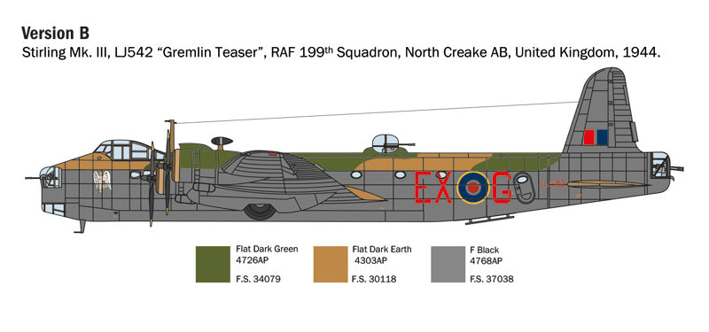 Italeri 1462 - SCALE 1 : 72 Stirling Mk. III