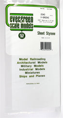 Evergreen Scale Models 2040 6" x 12" V-Groove Sheet .020" x .040"