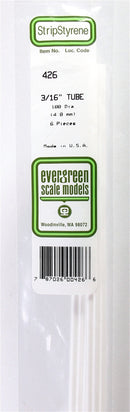 Evergreen Scale Models 428 .250" Round Tubing (5)