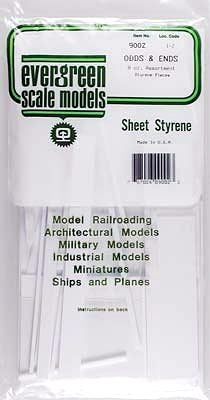 Evergreen Scale Models 9002 Odds and Ends Assortment (Styrene Pieces, 8 oz.)