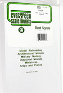 Evergreen Scale Models 9103 Plain White Sheet .020" (6)