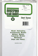 Evergreen Scale Models 9106 Plain White Sheet .060" (2)