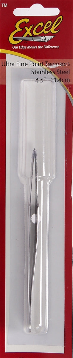 Excel 30418 Ultra Fine Point Stainless Steel Tweezers