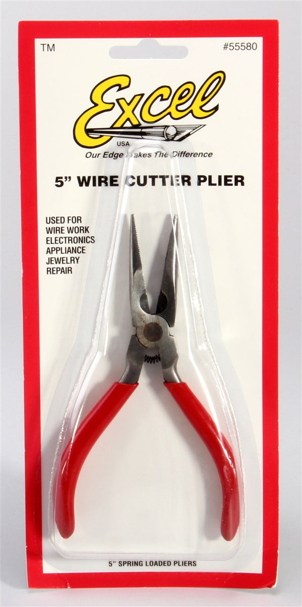 Excel 55580 5" Needle Nose Pliers with Side Cutter