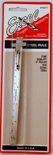 Excel 55677 6" Stainless Steel Ruler