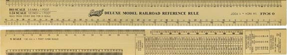 Excel 55778 12-1/2" Gold Deluxe Model Railroad Refrence Ruler