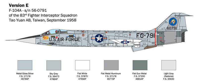 Italeri 2515 - SCALE 1 : 32 F-104 STARFIGHTER A/C