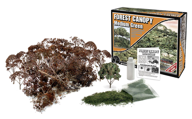 Woodland Scenics F1661 Forest Canopy - Kit -- Medium Green, All Scales