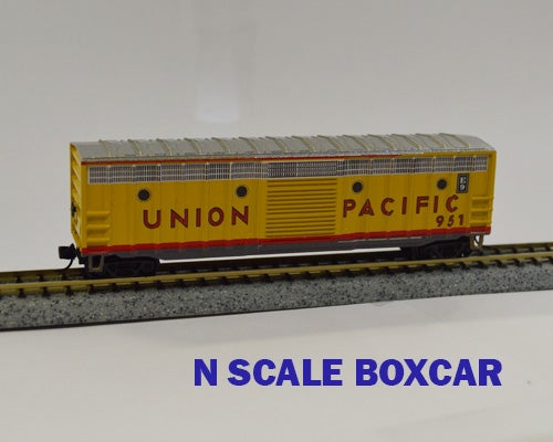 Value Trains USA N N10077 Commemorative Boxcar, Union Pacific E9 Diesel