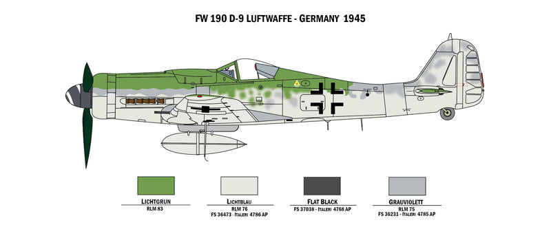 Italeri 35101 - SCALE 1 : 72 WAR THUNDER - BF 109 F-4 & FW 190 D-9