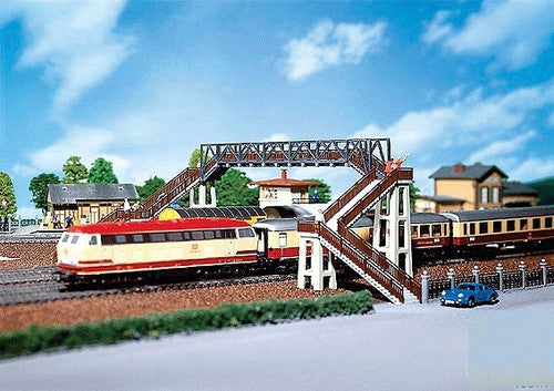 Faller HO 120179 4-Track Concrete Footbridge Kit
