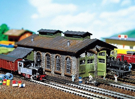 Faller N 222116 2-Stall Stone Engine Shed Kit