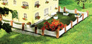 Faller N 272409 Front Garden Fencing, Masonry Posts and White Fencing
