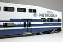 Rapido 146045 HO BiLevel Commuter Car: Metrolink - Ribbon: Set