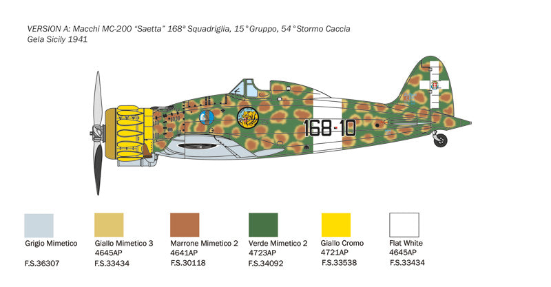 Italeri 2815 - SCALE 1 : 48 MC.200 Saetta