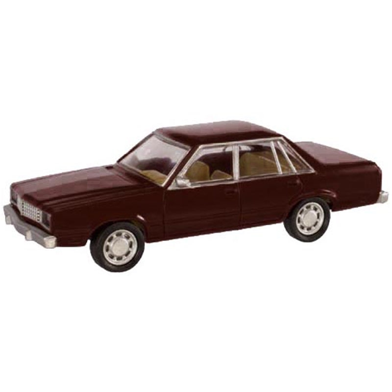 Atlas 30000149 1978 Ford(R) Fairmont Sedan - Assembled -- Metallic Dark Cordovan Brown, HO