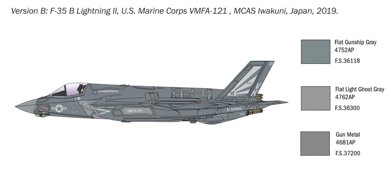 Italeri 1425 - SCALE 1 : 72 F-35 B Lightning II STOVL version