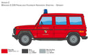 Italeri 3663 Mercedes Benz G230 Feuerwehr 1:24