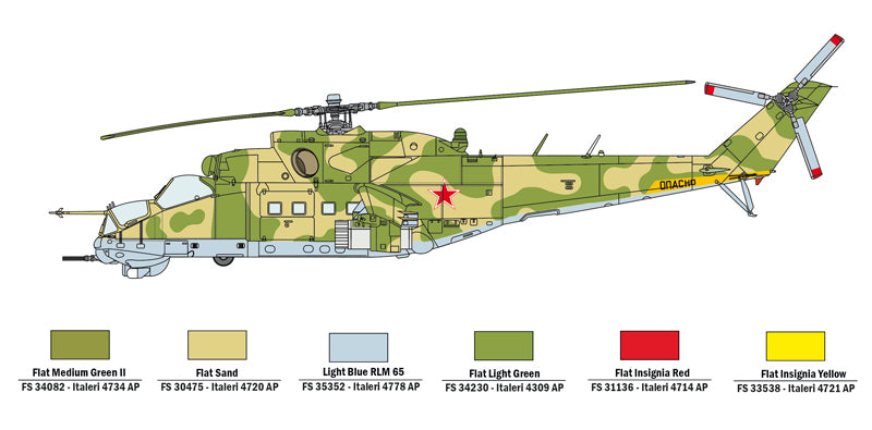 Italeri 35103 - SCALE 1 : 72 WAR THUNDER - UH-1C & MI-24D