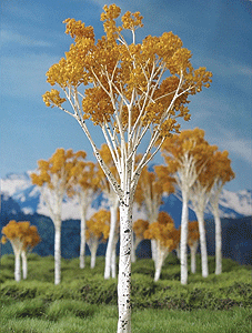 Grand Central Gems T16 Fall Aspen Trees, 2-3" (15)