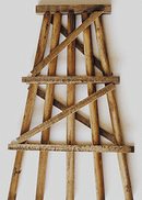 Grand Central Gems HO TB2 Medium Wooden Truss Bridge Bents, 5" (5)
