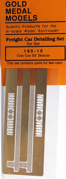 Gold Medal Models N 160-10 Con-Cor 50' Box Car Freight Car Detailing Set (d)