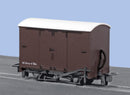Peco HOn30 GR221U OO-9 Box Van, Unlettered Brown